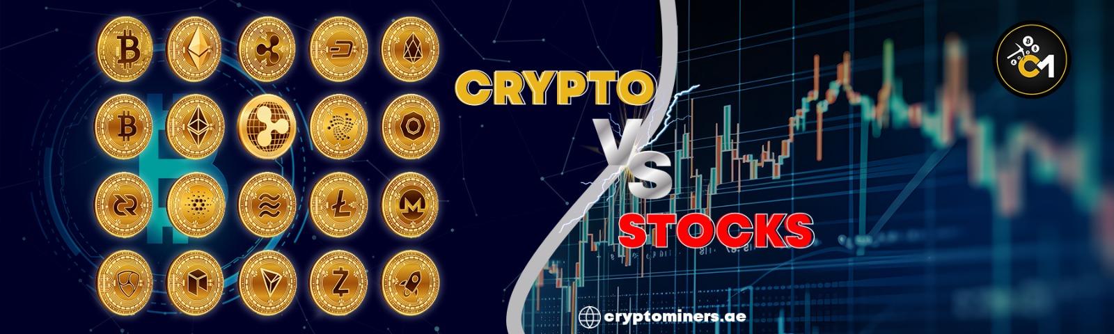 The comparison between Crypto and Stocks