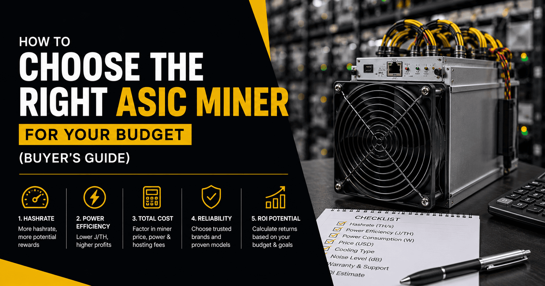 How to Choose the Right ASIC Miner for Your Budget (2026 Buyer's Guide)